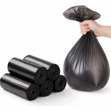 Mey İthalat Orta Boy Siyah Çöp Poşeti Çöp Torbası 75 Adet 55X60 cm Sızdırmaz Yırtılmaz Güçlü Çöp Torbası Yüksek Taşıma Kapatisesi Hijyenik ve Pratik Günlük Ev, Ofis, Banyo, Tuvalet, Mutfak Kullanımı Için