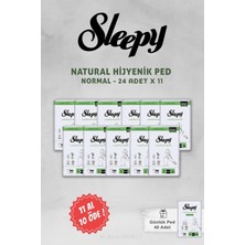 Mey İthalat Sleepy 11 Al 10 Öde Natural Ultra Normal Hijyenik Ped 24 Adet ve 40'lı Günlük Ped