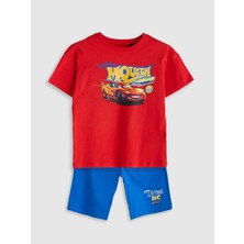 Lc Waikiki Yeni Sezon Arabalar Baskılı Erkek Çocuk Şortlu Pijama Takım