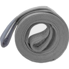 Mey İthalat BADEM10 Sapan Polyester Spanzet 4 Ton 2 Metre Gri Sağlam Yük Kaldırma Taşıma Indirme Halat