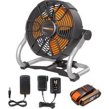 Mey İthalat Worx WX095 20VOLT 2.0AH. Li-Ion 242MM Profesyonel Hibrit Şantiye Fanı/vantilatör