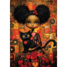Mey İthalat Anatolian Puzzle - Kara KEDI,500 Parça Puzzle, #3641