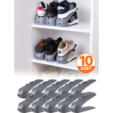 Omilife 10'lu Ayakkabı Rampası Ayarlanabilir Ayakkabı Standı Dolap Içi Yer Kazandıran Organizer