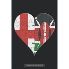 Mey İthalat Planner: English Kenyan Flag United Heart Jigsaw Puzzle Flags Of England Kenya