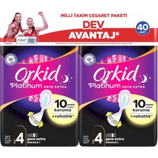 Mey İthalat Orkid Platinum Cesaret Paketi Gece Ekstra 40'lı Yeni
