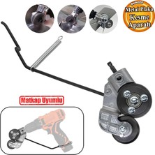 Mey İthalat Metal Plaka Sac Kesme Aparatı Matkap Ucuna Takılabilir Endüstriyel Güçlü Kesim Başlığı Daire Testere