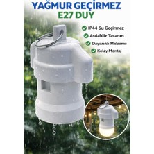 Mey İthalat E27 Yağmur Duy - Asılabilir Dış Mekan Lamba Duy