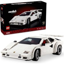 Mey İthalat LEGO Icons Lamborghini Countach 5000 Quattrovalvole 10337 - Yetişkinler Için Sergilenebilir Araba Modeli Yapım Seti (1506 Parça)