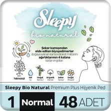 Mey İthalat Sleepy Bio Natural Premium Plus Hijyenik Ped Normal 48 Adet Ped