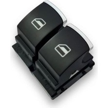 Mey İthalat VASS41 Sol Ön Kapı Cam Düğmesi Çiftli Kromlu 5K3959857A Vw Caddy ile Uyumlu 2004-2010