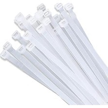 Mey İthalat Beyaz Plastik Cırt Kelepçe, 2.5X100MM, 100 Adet