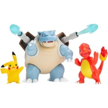 Mey İthalat Pokemon Battle Aksiyon Figür ve Figür 3'lü Set PKW2579