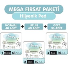 Mey İthalat Sleepy Bio Natural Premium Plus Hijyenik Ped 124'LÜ Ped Mega Fırsat Paketi