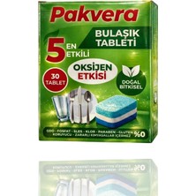 Mey İthalat Gimdes Helal Sertifikalı Doğal Bitkisel Bulaşık Makinesi Tableti Oksijen Etkili 30'lu