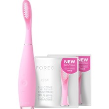 Mey İthalat Foreo Total Care Issa 3 Seti - Ultra-Hijyenik 4’ü 1 Arada Silikon Sonik Elektrikli Diş Fırçası + 2 Issa Hybrid Wave Fırça Başlığı - Beyaz Dişler, Temiz Diş Etleri, Yanaklar ve Dil, Yumuşak Fırça