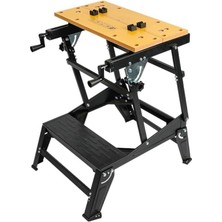 Mey İthalat Workpro Katlanabilir Çalışma Tezgahı, 100KG Taşıma Kapasiteli, Ayarlanabilir, Mdf ve Çelik, 60.5X71.5X21-77CM, 12.6kg