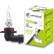 Mey İthalat Joyecar 9005 Hb3 P20D Halojen Far Ampulü, 12V 65W, Ecco Serisi,%60 Daha Fazla Işık