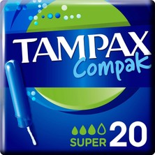 Mey İthalat Tampax Compak Tampon Super Aplikatörlü 20 Adet