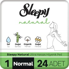 Mey İthalat Sleepy Natural Ultra Hassas Hijyenik Ped Normal 24 Adet Ped