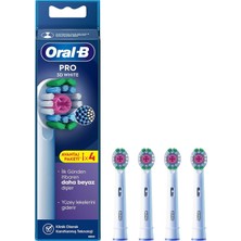 Mey İthalat Oral-B 3D White X-Filament Şarjlı Diş Fırçası Yedek Başlığı 4 Adet