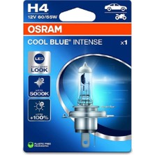Mey İthalat Osram Ampul H4 60/55W 12V P43T10XBLI1QR2 Blister Cool Blue Intense Next Gen, Far Ampulü
