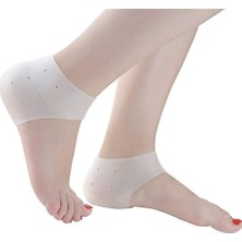 Mey İthalat Kyrotech Silikon Topuk Koruyucu Çorap – 1 Çift | Jel Yastıklı Topuk Pedleri | Topuk Ağrısı, Aşil Tendiniti, Plantar Fasiit ve Çatlak Topuklar Için Destek | Erkek & Kadın Için Nefes Alabilir 1 Çift