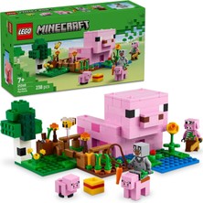 Mey İthalat LEGO Minecraft Yavru Domuz Evi 21268 – 7 Yaş ve Üzeri Çocuklar Için Kahraman Figürü, Yaratıklar ve Orman Biyomu Içeren Çiftlik Hayvanı Yapım Seti, Erkek ve Kız Çocukları Için Hediye Fikri (238 Parça)