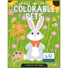Mey İthalat Independently Published Colorable Pets, Domestic Animals: Ideal For Children Ages 4 To 8, Learn Animals And Create Scenes (Learning And Creativity) (Animals And Colors)