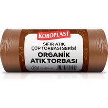 Mey İthalat Organik Atıklar Çöp Torbası 10'lu 80×110 Cm, Yırtlımaz&sızdırmaz, Geniş Kapasite, Çift Katlı, Geri Dönüştürülebilir Çöp Poşeti, Mutfak, Bahçe, Restoran, Okul, Yurt, Piknik Alanı, Kamp Alanı