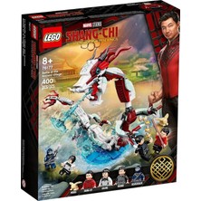 Mey İthalat LEGO Marvel Shang-Chi Antik Köyde Savaş 76177 Koleksiyonluk Ejderha ve Süper Kahraman LEGO Minifigürlü Oyun Seti (400 Parça)