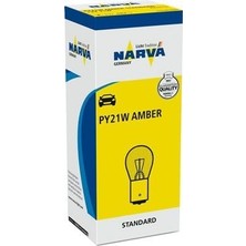 Mey İthalat Narva Ampul 12V 21W 93 Yakın Tırnak Sarı PY21W 10 Adet