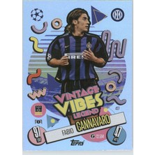 Topps Fabio Cannavaro – Vintage Vibes Legend – Futbolcu Kartı Match Attax