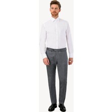 Erkek Koyu Mavi Regular Fit Keten Spor Pantolon