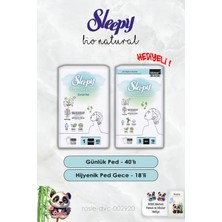 Mey İthalat Sleepy Hijyenik Ped Gece 18'li ve Günlük Normal 40'lı Bio Natural ve Rosie