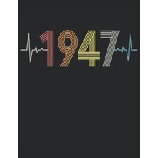 Mey İthalat Colorıng Book - 101 Mandalas Ecg Heartbeat Born 1947 Year Heart Beat: Funny Retro Vintage Heart Line Art Birthday Present - A4 (8. 5X11) - 101 Pages - ... - Relax - Anti Stressing - For Coloring