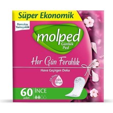 Mey İthalat Molped Her Gün Ferahlık Günlük Ped 60 Adet