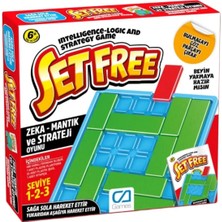 Mey İthalat Ca Games Set Free +6 Yaş ve Üzeri Çocuklar Için 3 Seviyeli Eğitici Zeka-Mantık-Strateji Bulmaca Oyunu