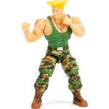Mey İthalat Jada Toys Street Fighter Iı Guile Aksiyon Figürü 1:12 Ölçek, 15,24 cm Boyunda, Değiştirilebilir Kafalar, Eller ve Aksesuarlar
