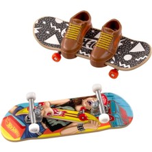 Mey İthalat Hot Wheels Skate Retro Temalı Ikili Parmak Kaykay ve Ayakkabı Paketleri HXL17-HXL20
