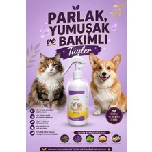Mengu Petcare Kedi Köpek Kıtık Açıcı Kolay Tarama Tüy Dökülmesi Önleyici Bitkisel Tüy Deri Bakım Spreyi 250 ml