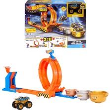 Mey İthalat Hot Wheels Monster Trucks Döngü ve Takla Bigfoot Oyun Parkuru Hot Wheels Monster Trucks Döngü ve Takla Bigfoot Oyun Parkuru ve Metal Bigfoot Oyuncak Aracı JBX64