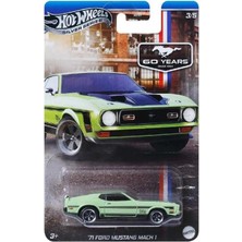 Mey İthalat Hot Wheels 60. Yıl Mustang Serisi Arabalar 71 Ford Mustang Mach 1 GRT01 -JBY52