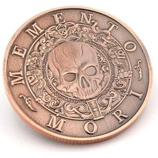 Mey İthalat Memento Mori Carpediem Felsefe Ölümü Hatırla Stoa Şans Coin Metal Para CP091