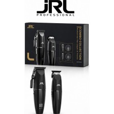 Jrl Onyx Combo Serisi 2'li Standlı Tıraş Makinesi Seti 2020 Clipper + 2020 Trimmer Siyah