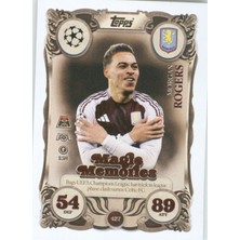 Topps Morgan Rogers Magic Memories – Futbolcu Kartı Match Attax