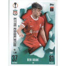 Topps Ben Doak – Breakthrough Baller – Futbolcu Kartı Match Attax