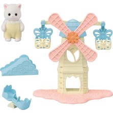 Mey İthalat Sylvanian Families 5526 Bebek Yel Değirmeni Parkı - Dollhouse Oyun Setleri Çok Renkli