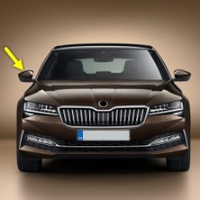 Mey İthalat Sağ Dış Dikiz Aynası Üst Kapağı 3V0857538A Skoda Superb 3 ile Uyumlu 2020-2023