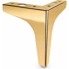 Nzb Metal 13 cm Gold Mobilya Köşe Ayağı Dayanıklı Modern Tasarım Koltuk Sehpa Mobilya