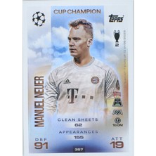 Topps Manuel Neuer Cup Champion – Futbolcu Kartı Match Attax